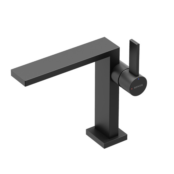 Смеситель для раковины Sancos Linn SC9019MB, чёрный матовый - фото 2