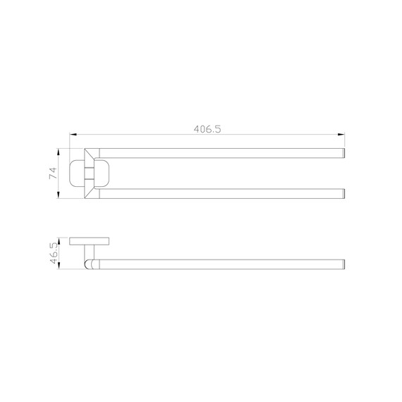 Держатель для полотенца Wonzon & Woghand Graffity WW-9331, цвет тёмный графит брашированный - фото 4