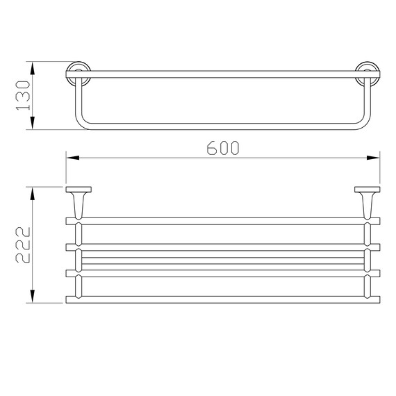 Полка для полотенец Wonzon & Woghand Simple WW-6581 - фото 2