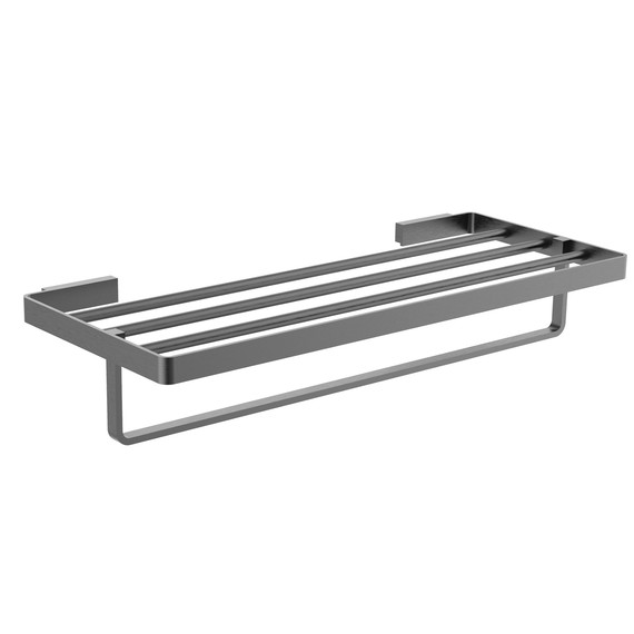 Полка для полотенец Wonzon & Woghand Lotte WW-8381A-BGM, цвет тёмный графит брашированный - фото 