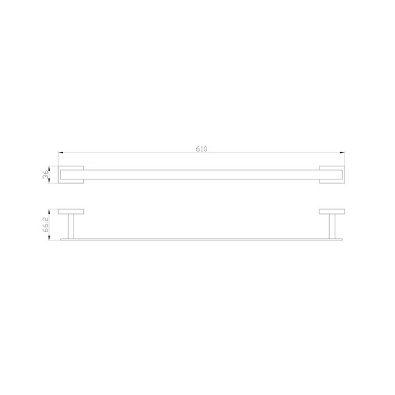 Полотенцедержатель Wonzon & Woghand Flat WW-9712-60CM - фото 4