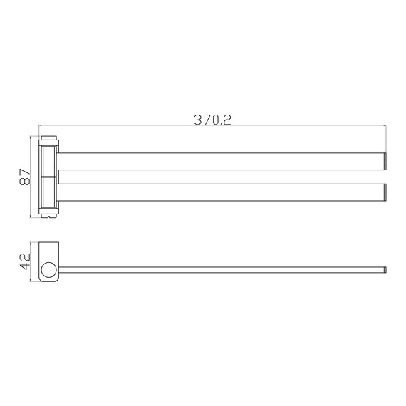 Держатель для полотенца Wonzon & Woghand Eclipse WW-9131 - фото 4