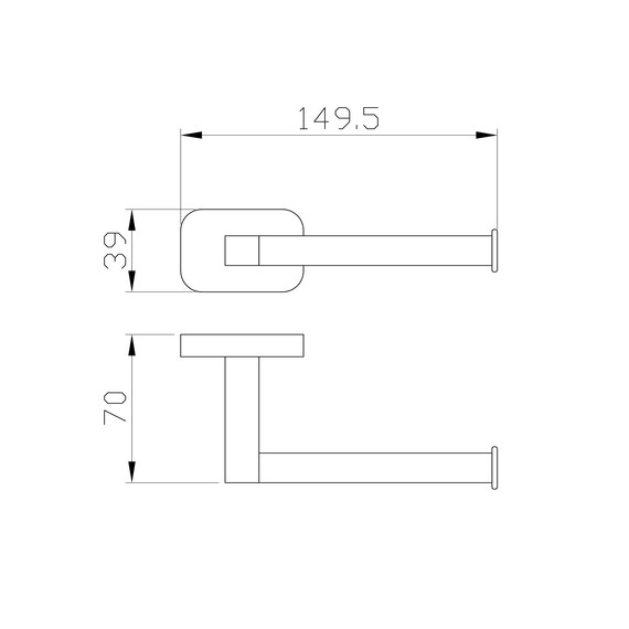 Держатель для туалетной бумаги Wonzon & Woghand Graffity WW-9316-BG, цвет золото брашированное - фото 4