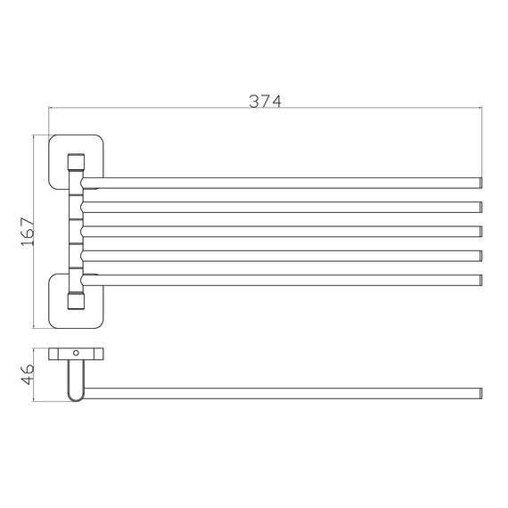 Держатель для полотенца Wonzon & Woghand Still WW-6661 - фото 3
