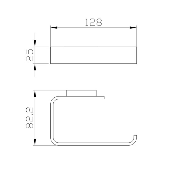 Держатель для туалетной бумаги Wonzon & Woghand Lotte WW-8316-BGM, цвет тёмный графит брашированный - фото 2