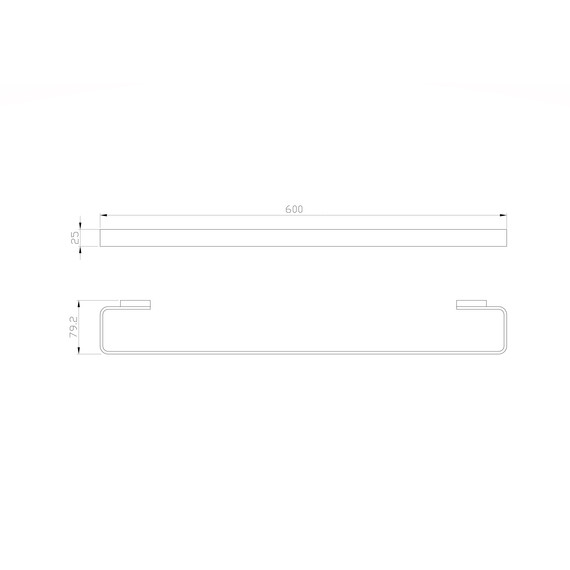 Полотенцедержатель Wonzon & Woghand Lotte WW-8312A-BGM, цвет тёмный графит брашированный - фото 2