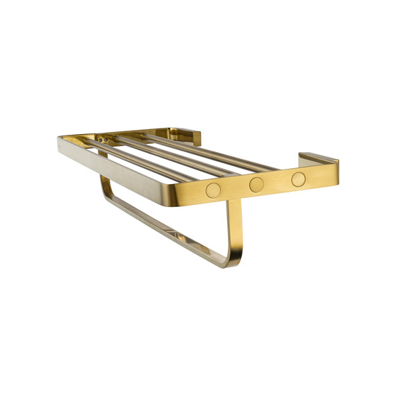 Полка для полотенец Wonzon & Woghand Lotte WW-8381A-BG, цвет золото брашированное - фото 3