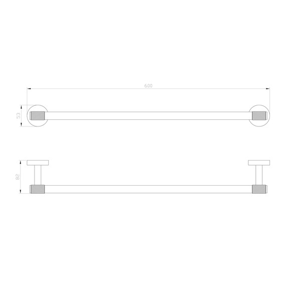 Полотенцедержатель Wonzon & Woghand Majestic WW-9212, цвет чёрный - фото 4