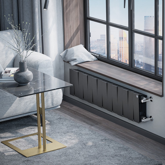 Радиатор Royal Thermo PianoForte 200 1120x280 мм (14 секций) чёрый - фото 6