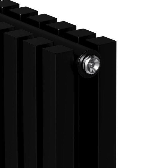 Вертикальный радиатор Royal Thermo Shift Q30 C2180 630x1800 мм (14 секций) чёрный - фото 4