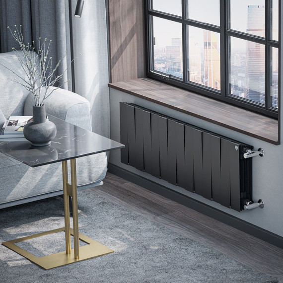 Радиатор Royal Thermo PianoForte 300 1120x380 мм (14 секций) чёрый - фото 5