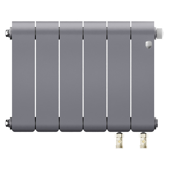 Радиатор Royal Thermo Infinity 300 Silver Satin VR80 480x370 мм (6 секций) - фото 2