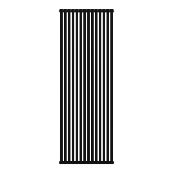 Вертикальный радиатор Royal Thermo Shift Q30 C2180 630x1800 мм (14 секций) чёрный - фото 2