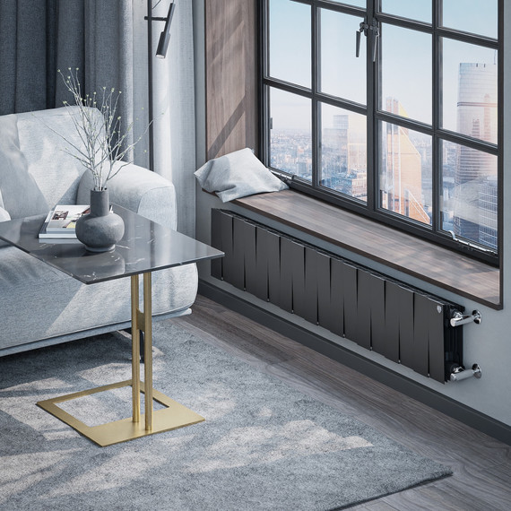 Радиатор Royal Thermo PianoForte 200 1440x280 мм (18 секций) чёрый - фото 6