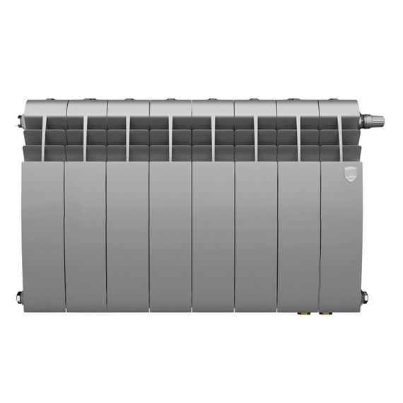 Радиатор Royal Thermo BiLiner 350 Silver Satin VR80 640x431 мм (8 секций) - фото 2