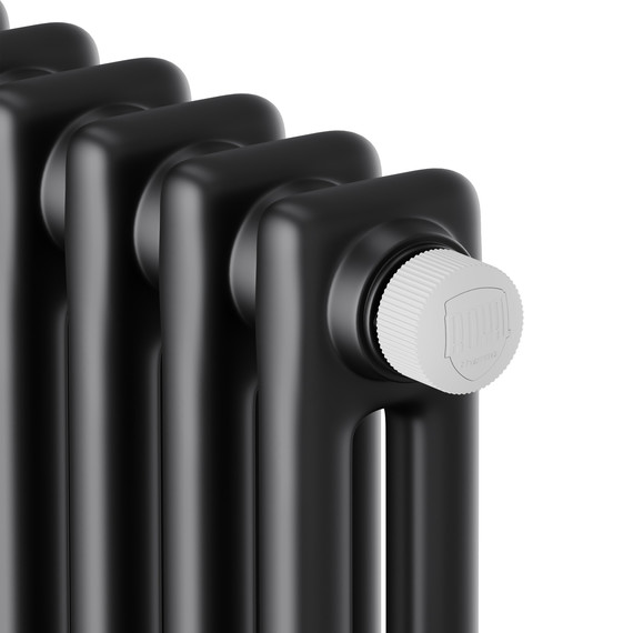 Вертикальный радиатор Royal Thermo Insignia VC2180 650x1800 мм (14 секций) чёрный - фото 3