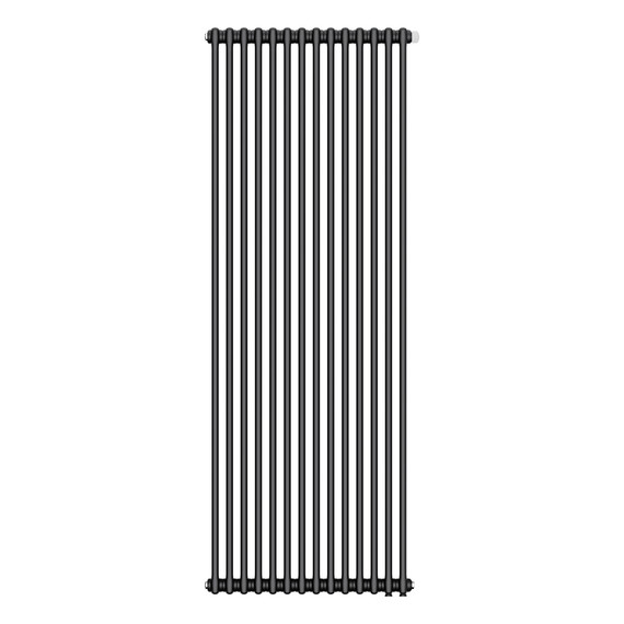 Вертикальный радиатор Royal Thermo Insignia VC2180 650x1800 мм (14 секций) чёрный - фото 2