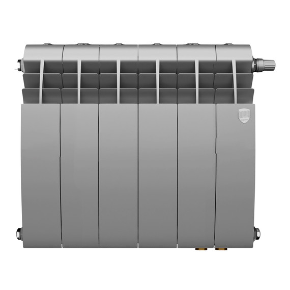 Радиатор Royal Thermo BiLiner 350 Silver Satin VR80 480x431 мм (6 секций) - фото 2