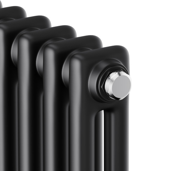 Вертикальный радиатор Royal Thermo Insignia C2180 650x1800 мм (14 секций) чёрный - фото 3