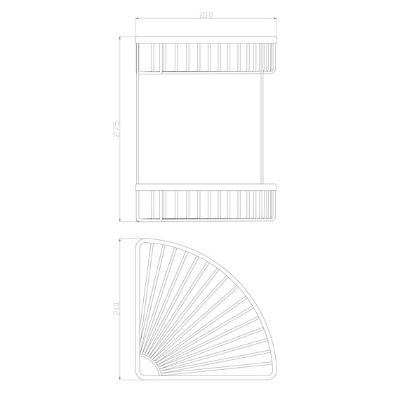 Полка Wonzon & Woghand WW-4128-BG, цвет золото брашированное - фото 2
