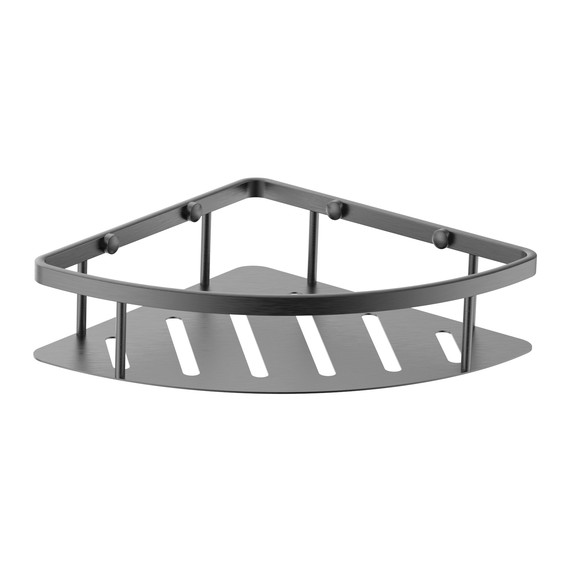 Полка угловая Wonzon & Woghand WW-4132-BGM, цвет тёмный графит брашированный - фото 