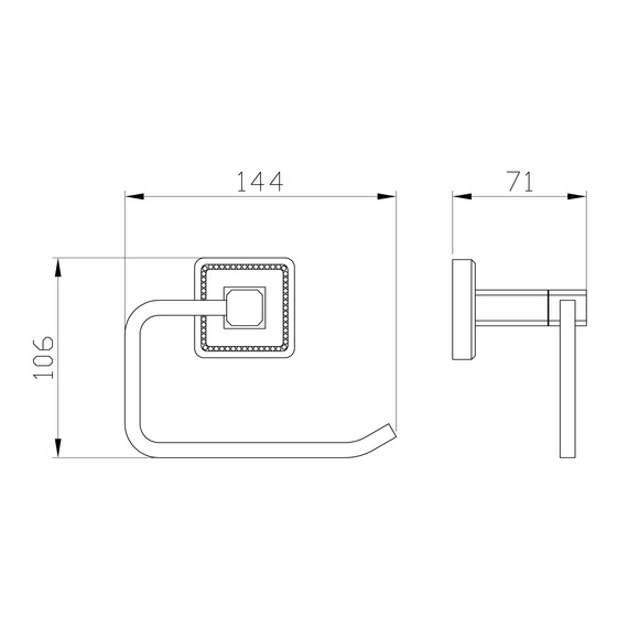 Держатель для туалетной бумаги Wonzon & Woghand Roma WW-7216, цвет бронза брашированная - фото 4
