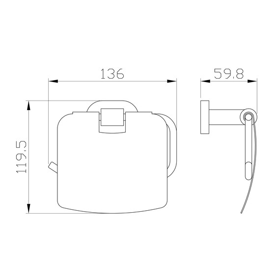 Держатель для туалетной бумаги Wonzon & Woghand First WW-8426 - фото 2