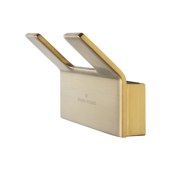 Двойной крючок Wonzon & Woghand Lotte WW-8325-BG, цвет золото брашированное - фото 3