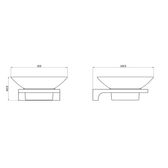 Мыльница Wonzon & Woghand Eclipse WW-9122-LG, цвет золото глянцевое - фото 4