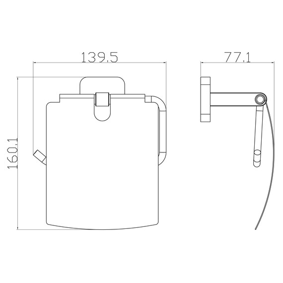 Держатель для туалетной бумаги Wonzon & Woghand Still WW-6626 - фото 3