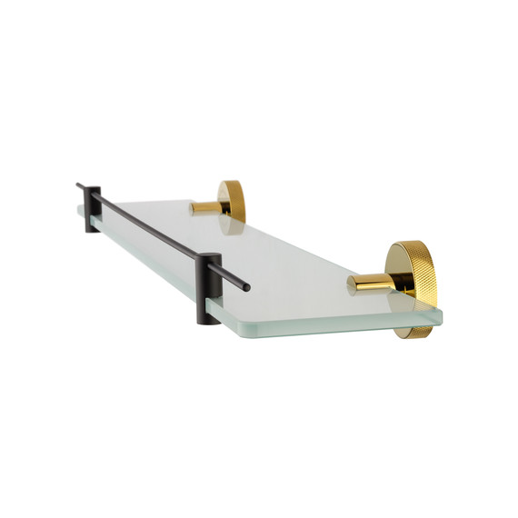 Стеклянная полка Wonzon & Woghand Majestic WW-9227, цвет чёрный - фото 3