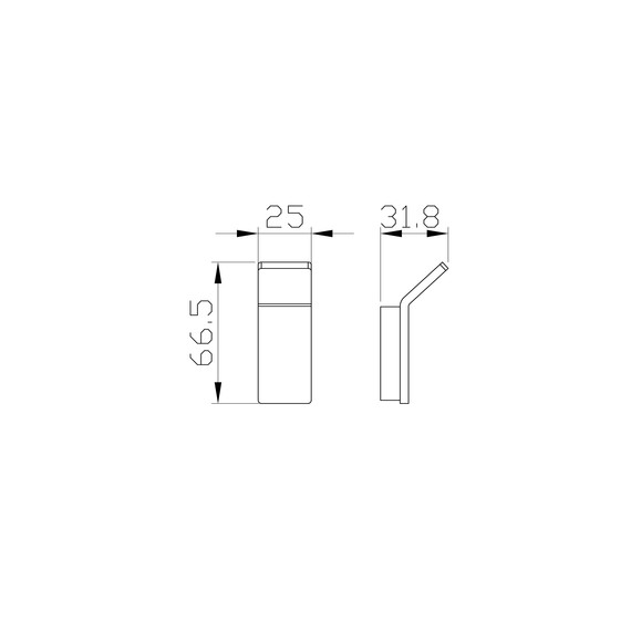 Крючок Wonzon & Woghand Lotte WW-8315A-BGM, цвет тёмный графит брашированный - фото 2