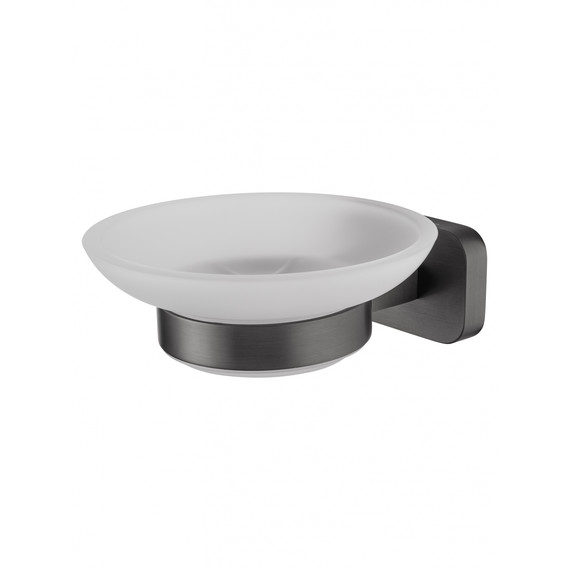 Мыльница Wonzon & Woghand Graffity WW-9322, цвет тёмный графит брашированный - фото 