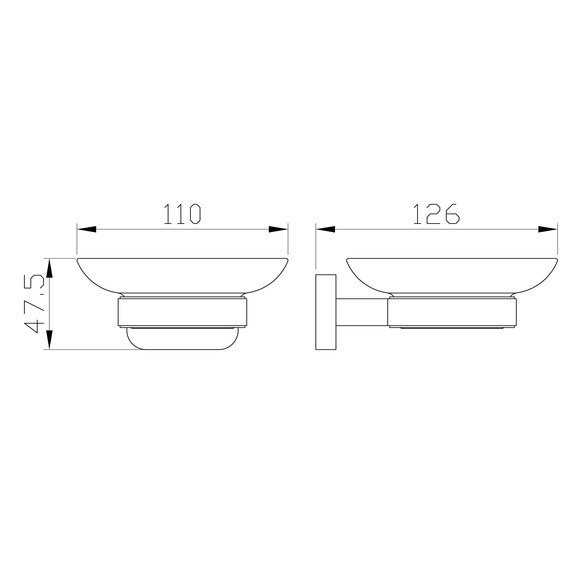 Мыльница Wonzon & Woghand Graffity WW-9322, цвет тёмный графит брашированный - фото 4
