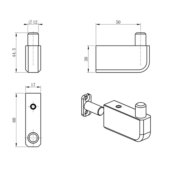 Крючок Wonzon & Woghand WW-V3301-CR - фото 2