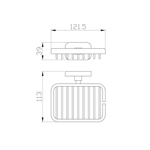 Мыльница Wonzon & Woghand Graffity WW-9324, цвет тёмный графит брашированный - фото 4