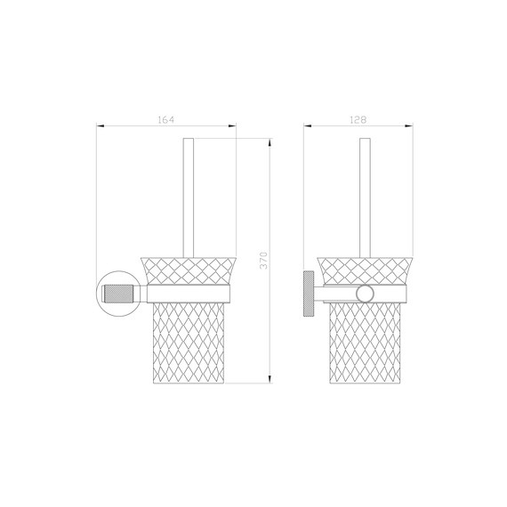 Ёршик для унитаза Wonzon & Woghand Majestic WW-9229, цвет чёрный - фото 4