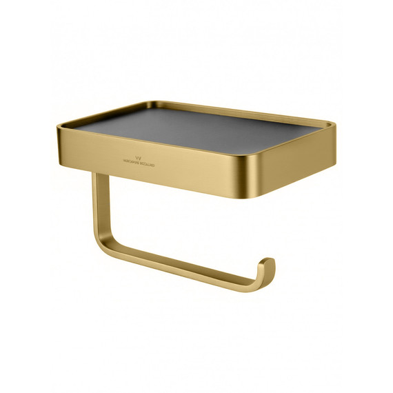 Держатель для туалетной бумаги Wonzon & Woghand Graffity WW-9366-BG, цвет золото брашированное - фото 