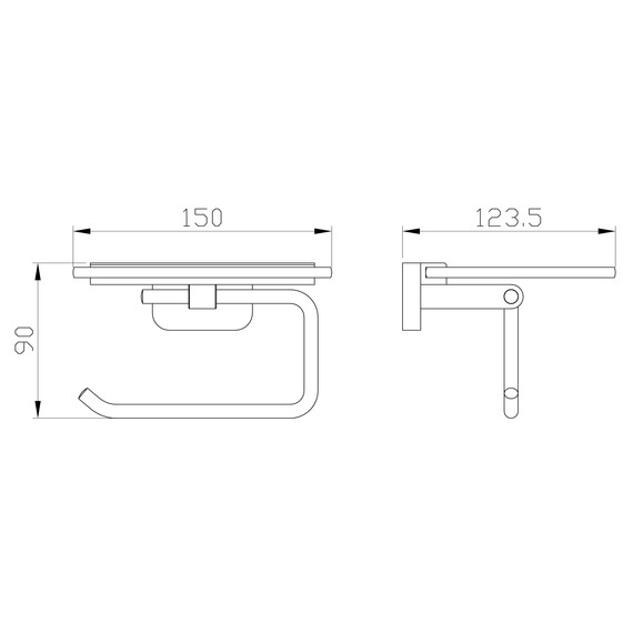 Держатель для туалетной бумаги Wonzon & Woghand Graffity WW-9326-BN, цвет никель брашированный - фото 2
