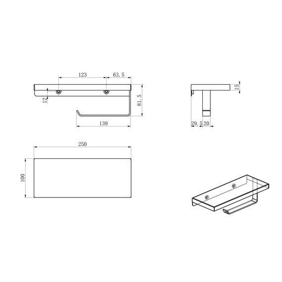 Держатель для туалетной бумаги Wonzon & Woghand WW-V2801-CR - фото 2