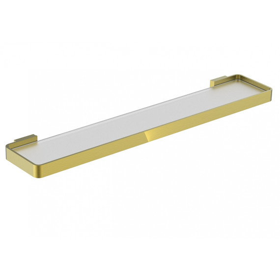 Стеклянная полка Wonzon & Woghand Lotte WW-8327A-BG, цвет золото брашированное - фото 