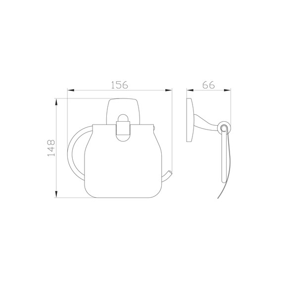 Держатель для туалетной бумаги Wonzon & Woghand Porto WW-1601 - фото 2