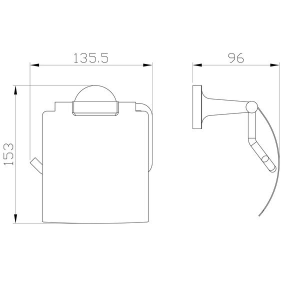 Держатель для туалетной бумаги Wonzon & Woghand Simple WW-6526 - фото 2