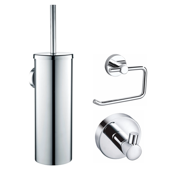 Набор аксессуаров для ванной комнаты Wonzon & Woghand WW-8100-CR - фото 