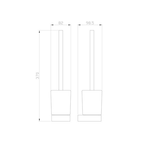 Ёршик для унитаза Wonzon & Woghand Lotte WW-8329-BG, цвет золото брашированное - фото 4
