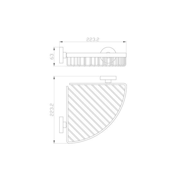Полка угловая Wonzon & Woghand Easy WW-8144 - фото 2
