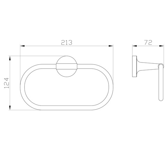 Кольцо для полотенец Wonzon & Woghand Simple WW-6513 - фото 2