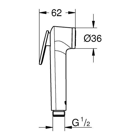 Набор для гигиенического душа Grohe BauCurve 129186 - фото 2