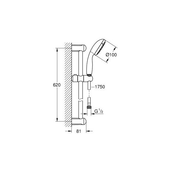 Набор смесителей 3 в 1 для ванны с коротким изливом Grohe BauEdge 1000180 - фото 8