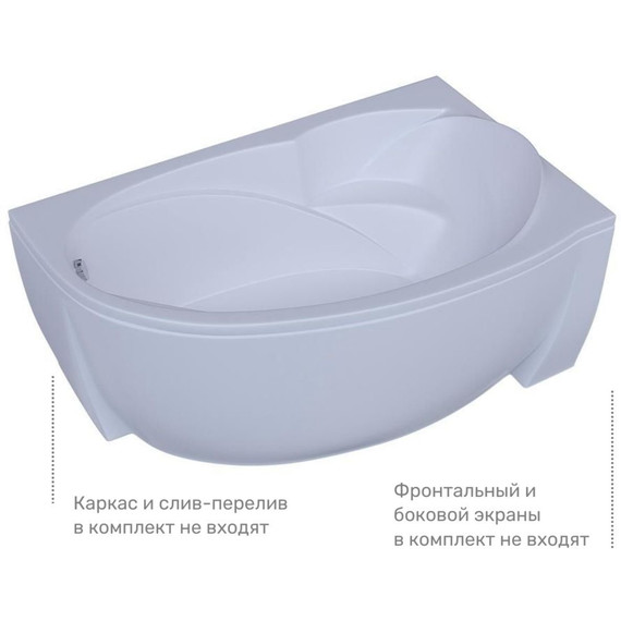 Ванна акриловая Aquatek Бетта 150x95 см R BET150-0000171 - фото 4